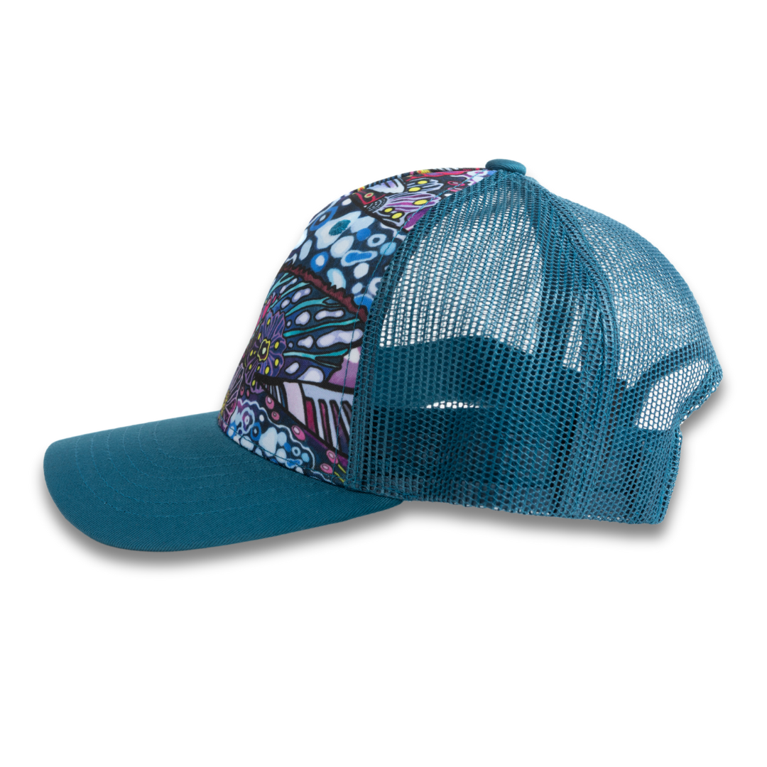 Enchanted Grayling Abstract Trucker Hat
