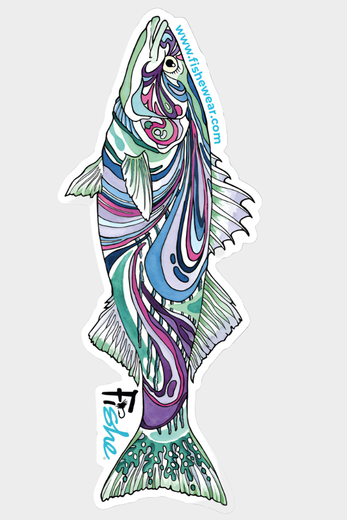 Salty Striper Sticker - FisheWear