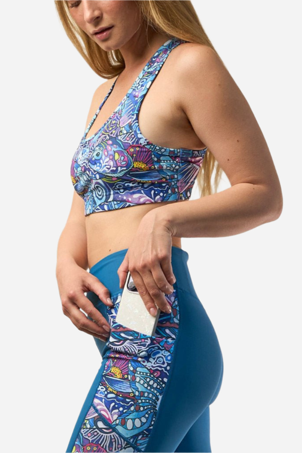 Enchanted Grayling Pocket Capri Leggings - FisheWear