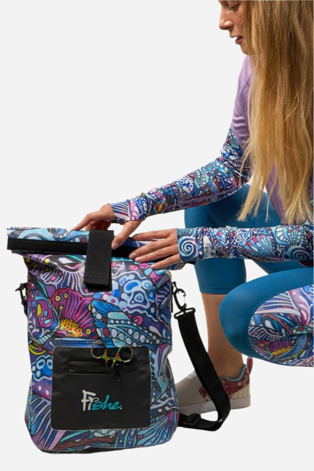 Enchanted Grayling Roll Tote Dry Bag - FisheWear
