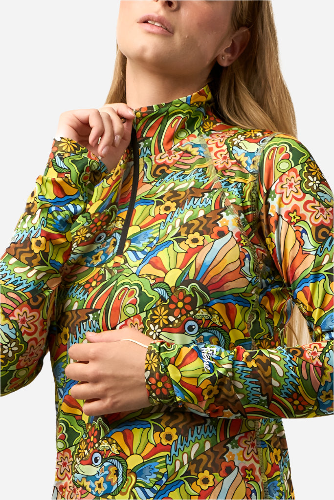 Boho Bass 1/4 Zip Sunshirt | Women's Fishing Shirts | Fishe