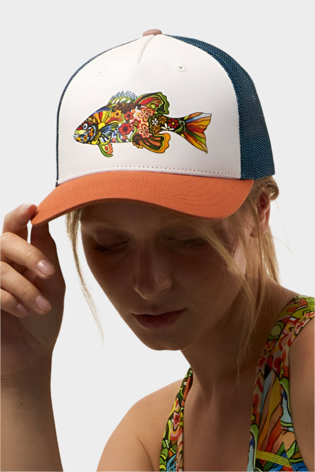 Boho Bass Trucker Hat - FisheWear