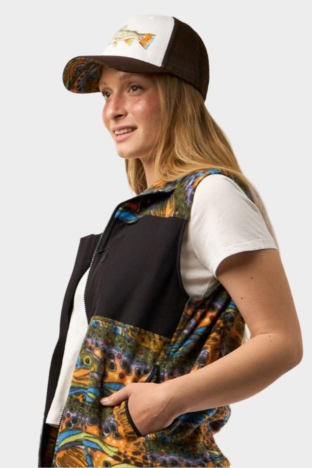 Unbound Brown Fleece Vest - FisheWear