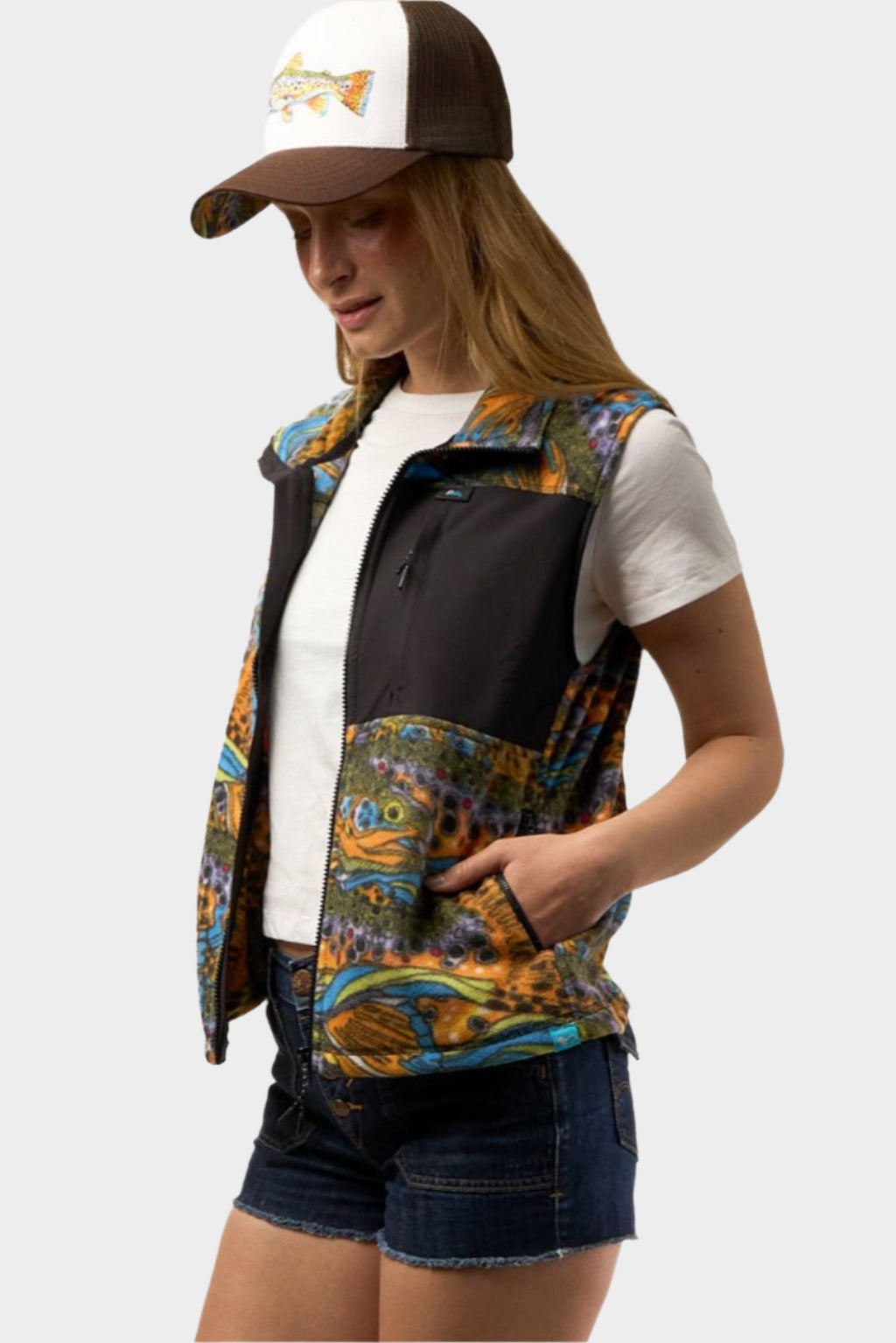 Unbound Brown Fleece Vest - FisheWear