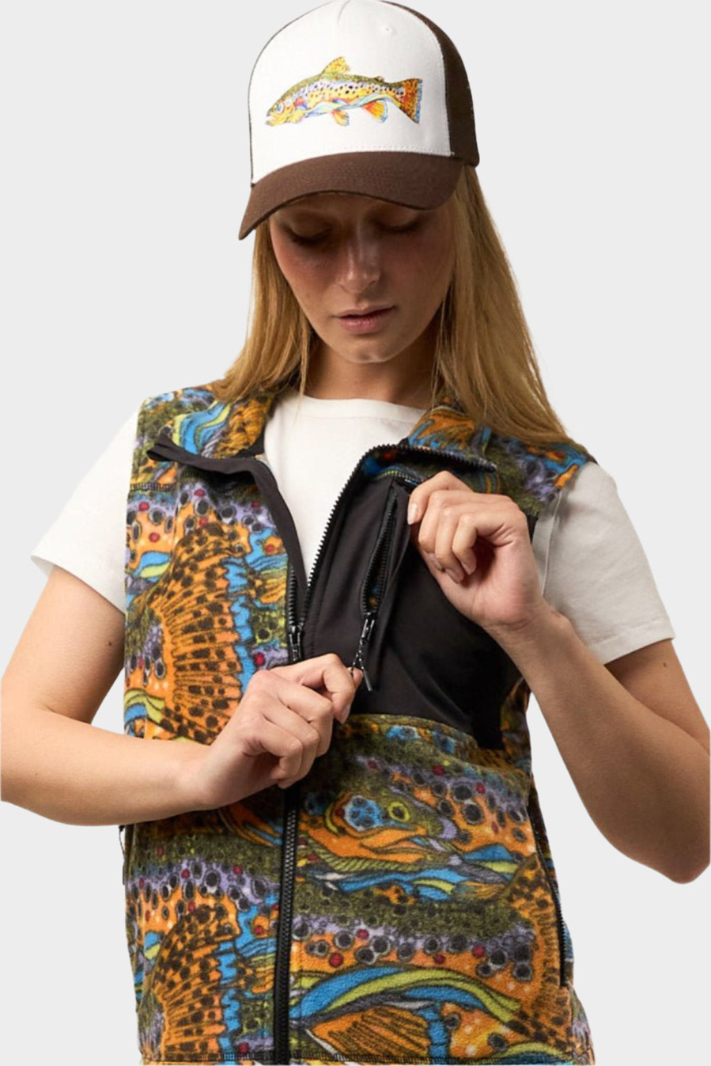 Unbound Brown Fleece Vest - FisheWear