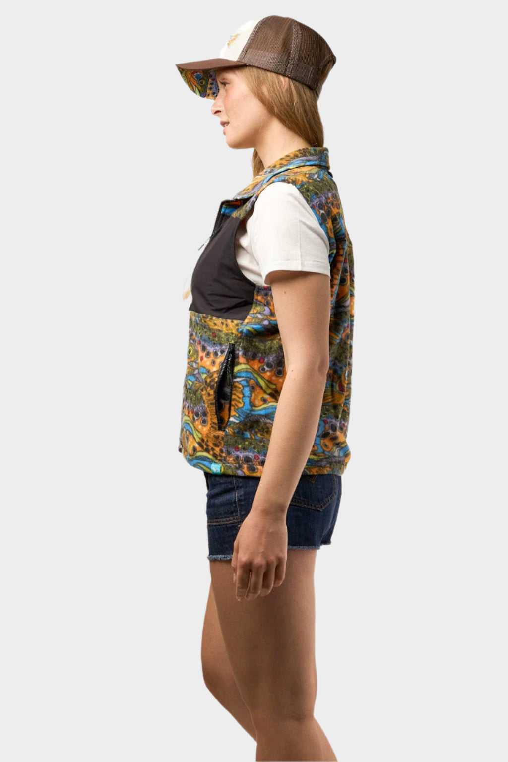 Unbound Brown Fleece Vest - FisheWear