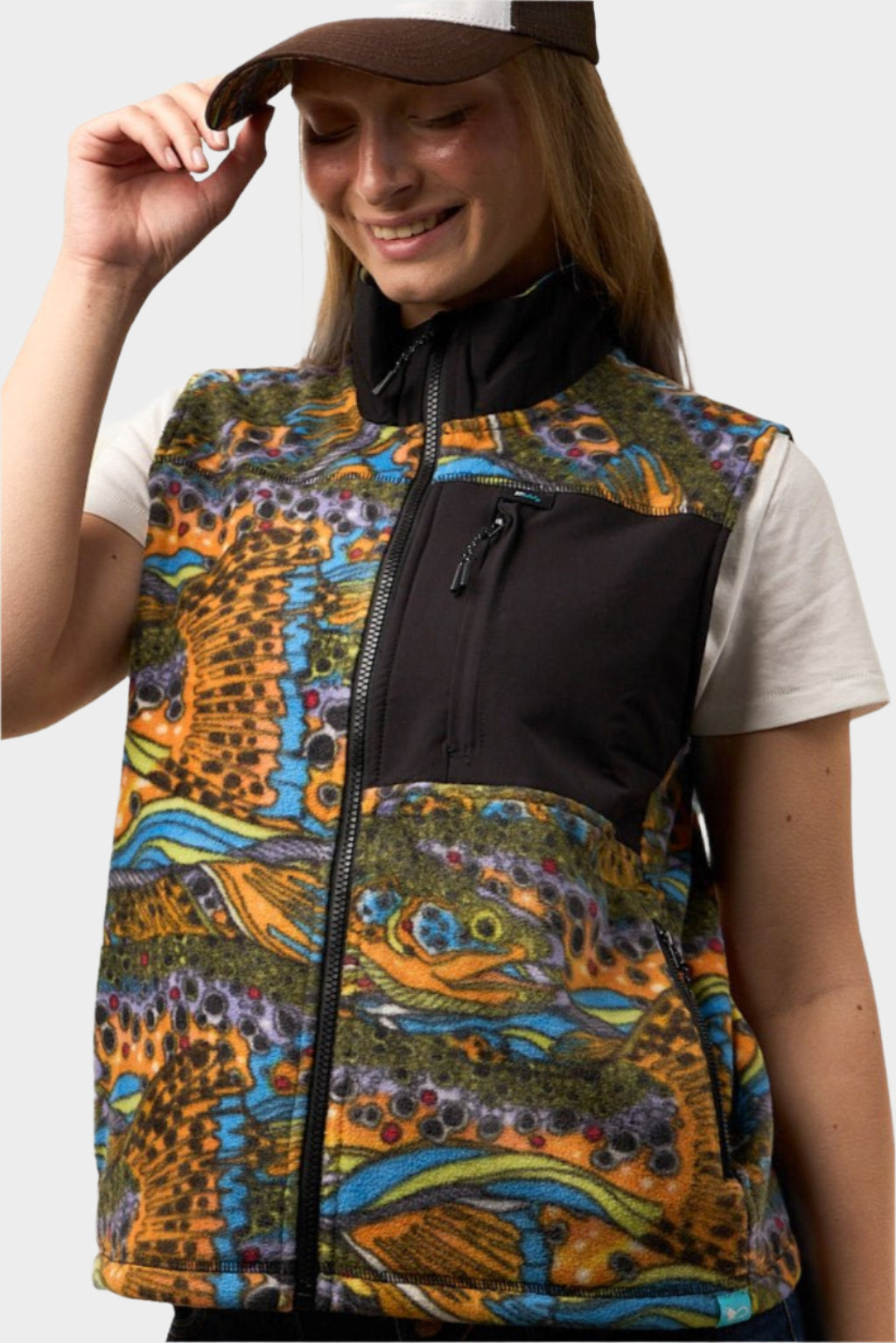 Unbound Brown Fleece Vest - FisheWear