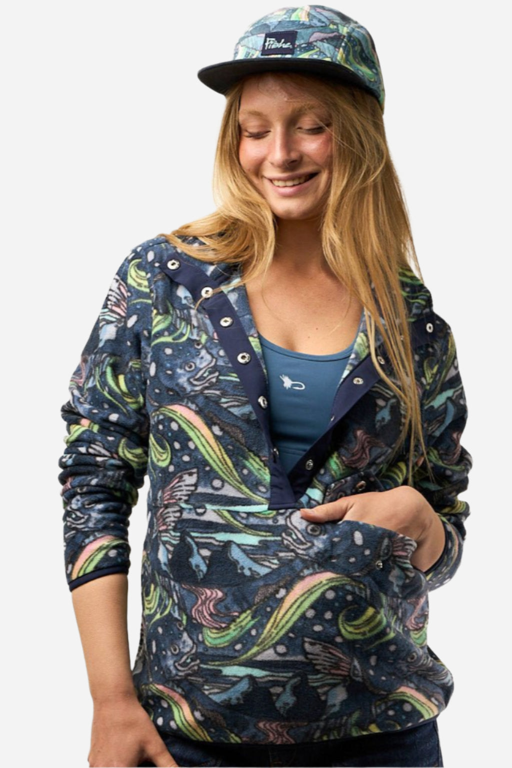 HaliBorealis Riffle Snap Fleece | Womens Fleece Pullover | Fishe Wear