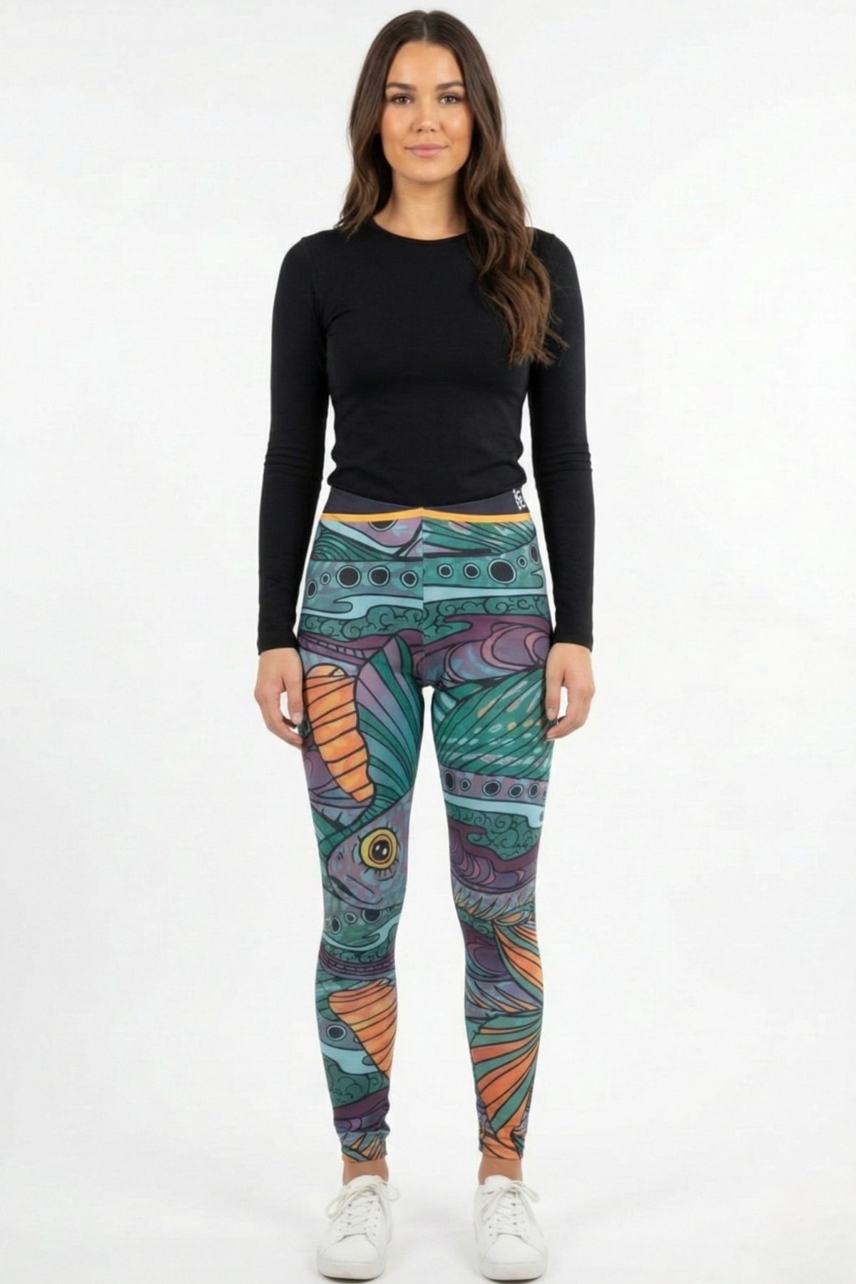 Groovy Grayling Signature Leggings – Limited-Edition Retro Fishing