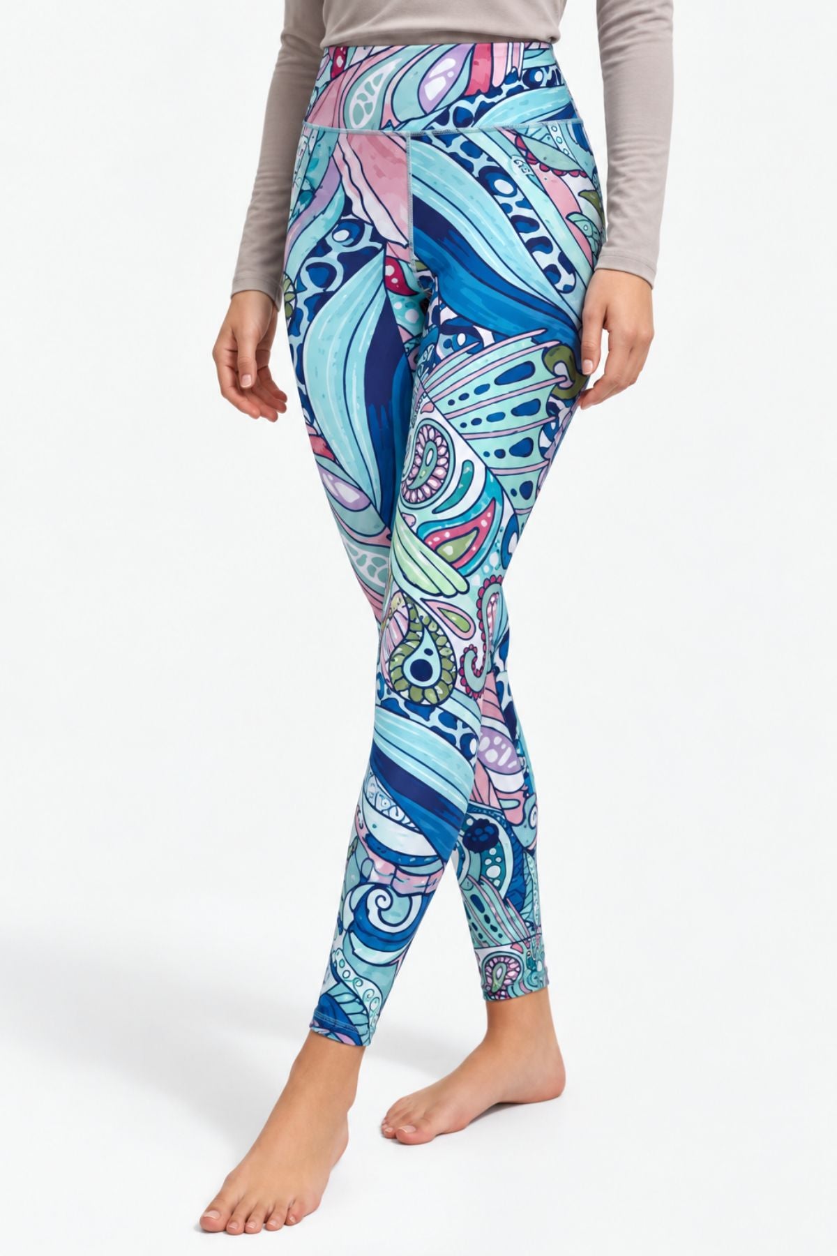 Radiant Redfish High-Waisted Leggings