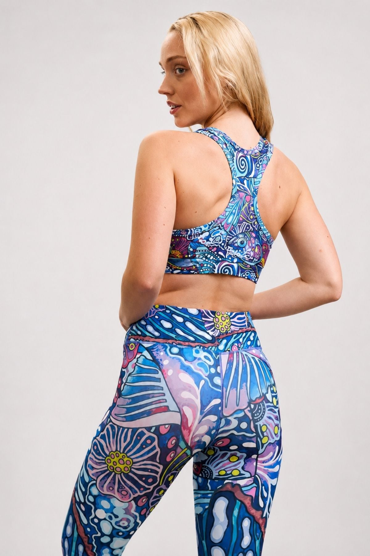 Enchanted Grayling High-Waisted Leggings