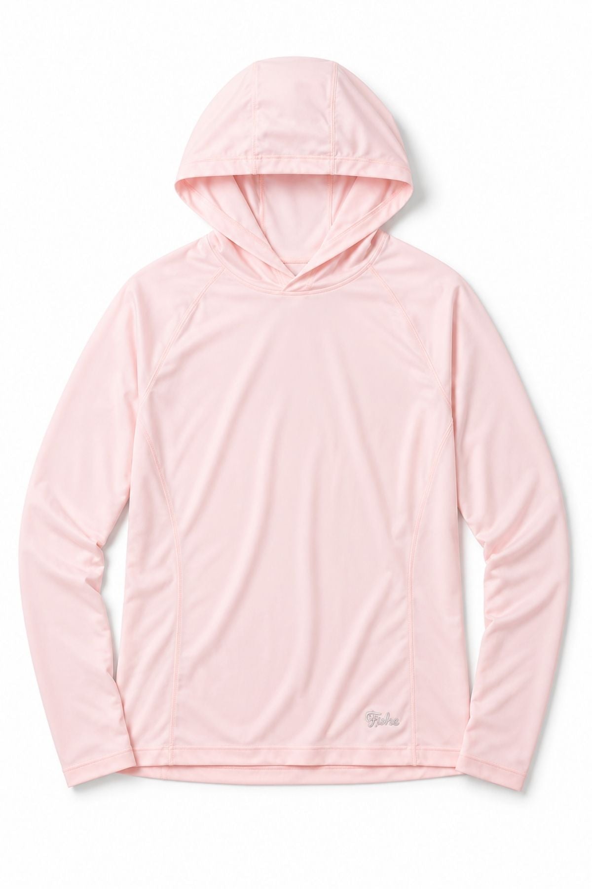 Pink hoodie on a white background