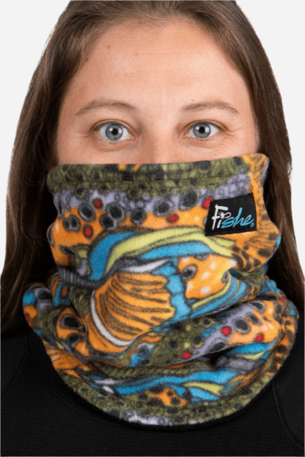 Unbound Brown Reversible Neck Tube - FisheWear