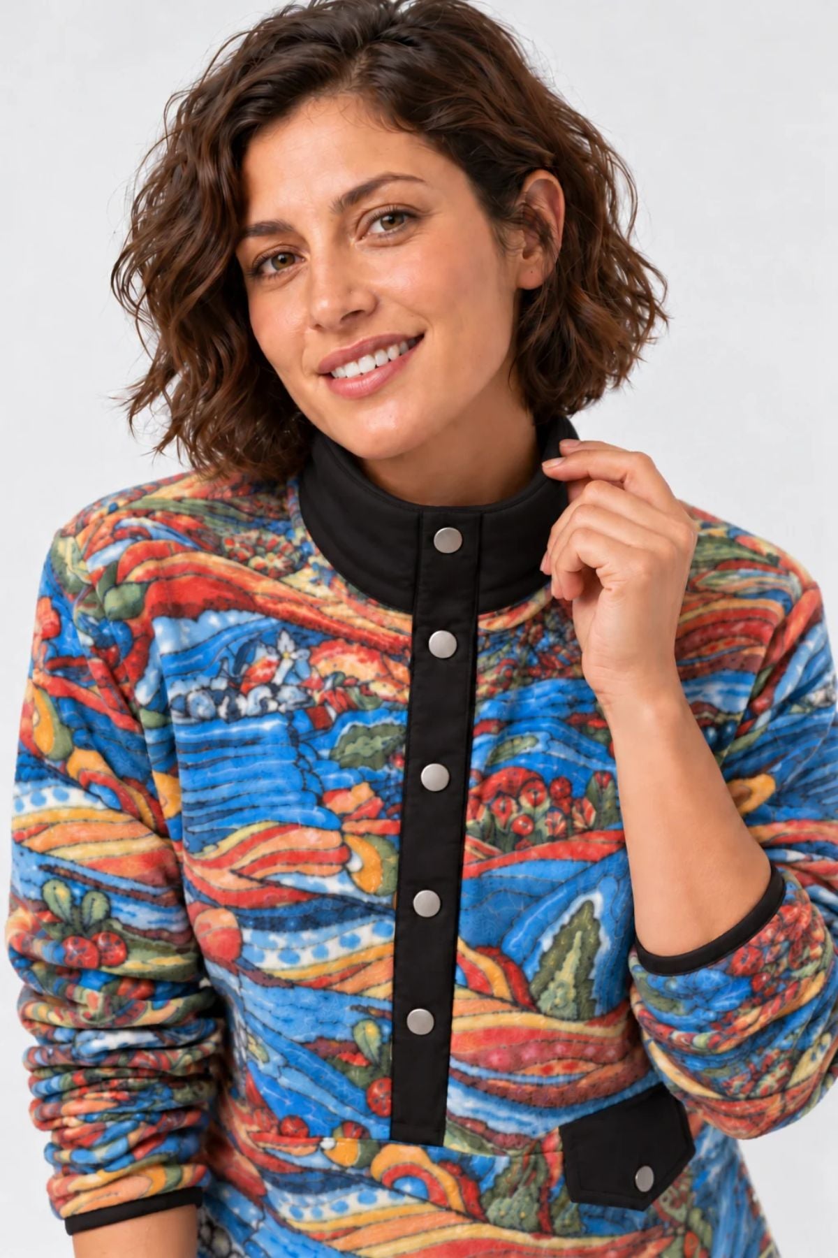 Charvana Riffle Snap Fleece