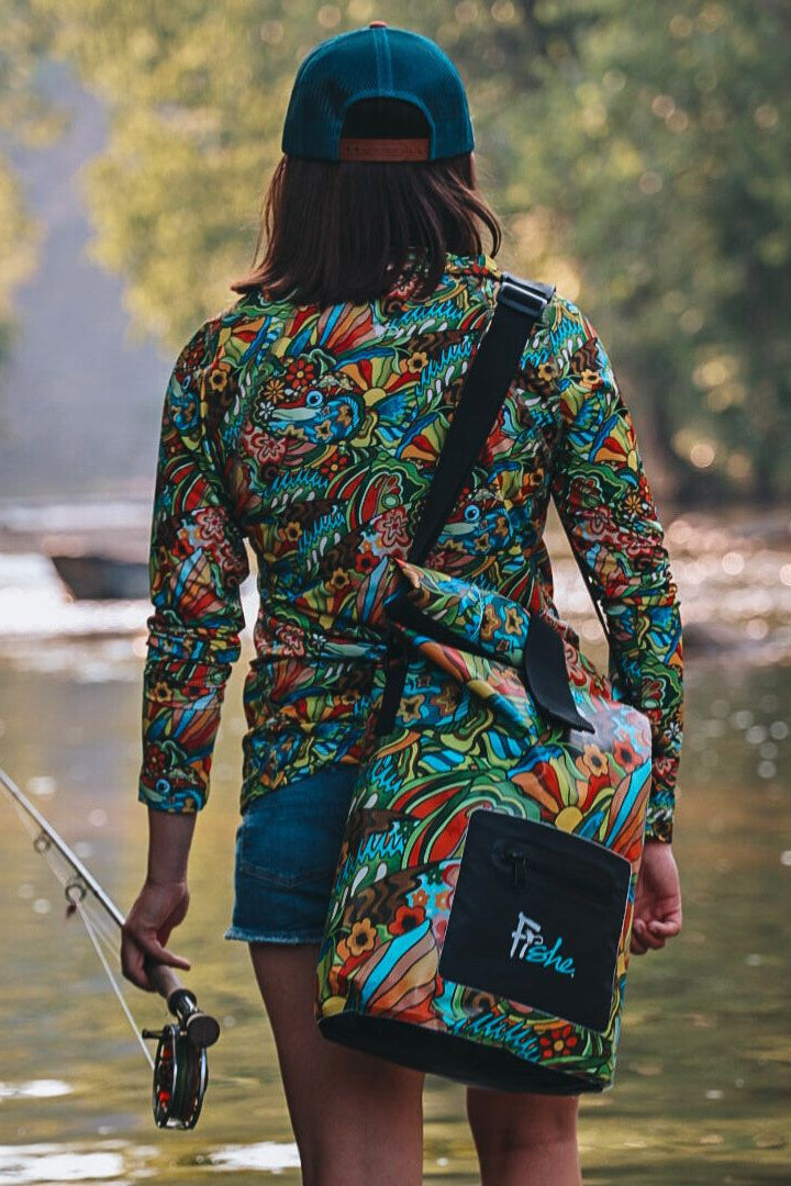 Boho Bass Roll Tote Dry Bag - FisheWear