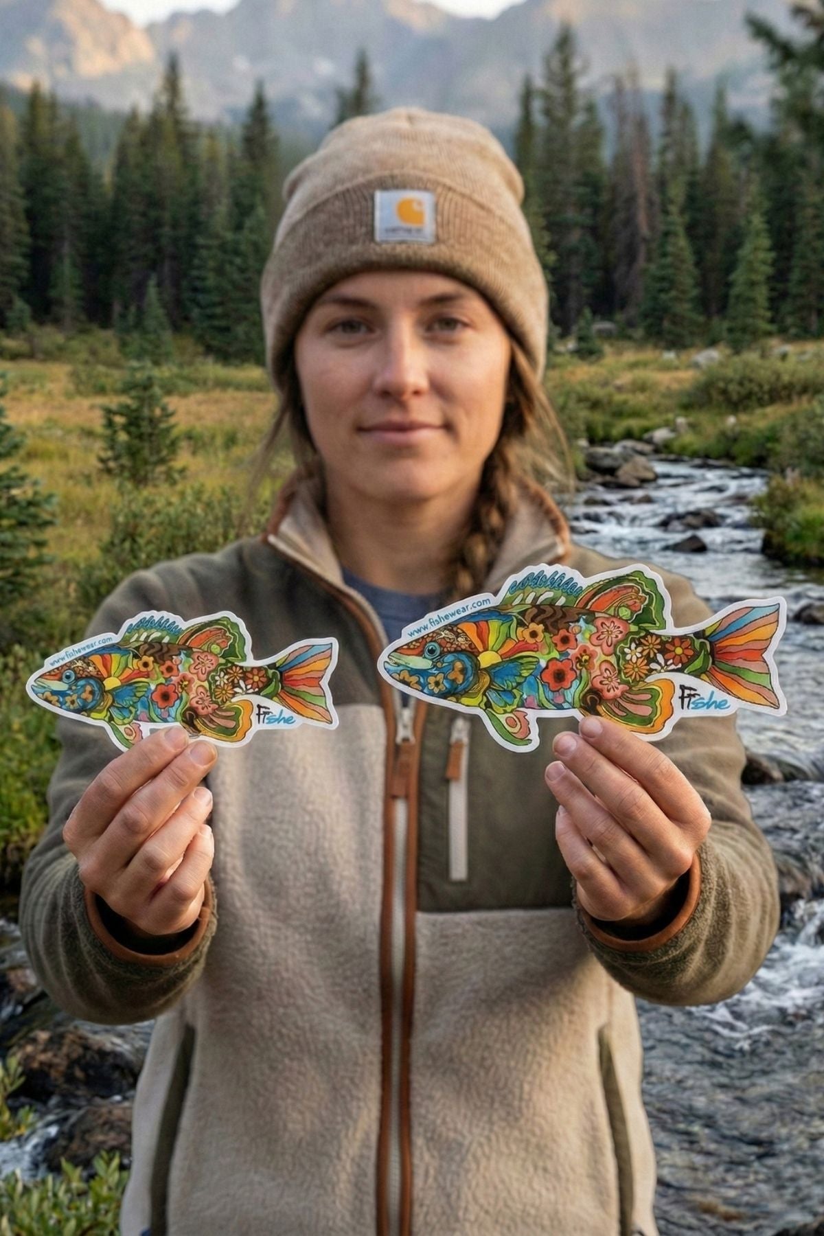 Boho Bass Sticker - FisheWear