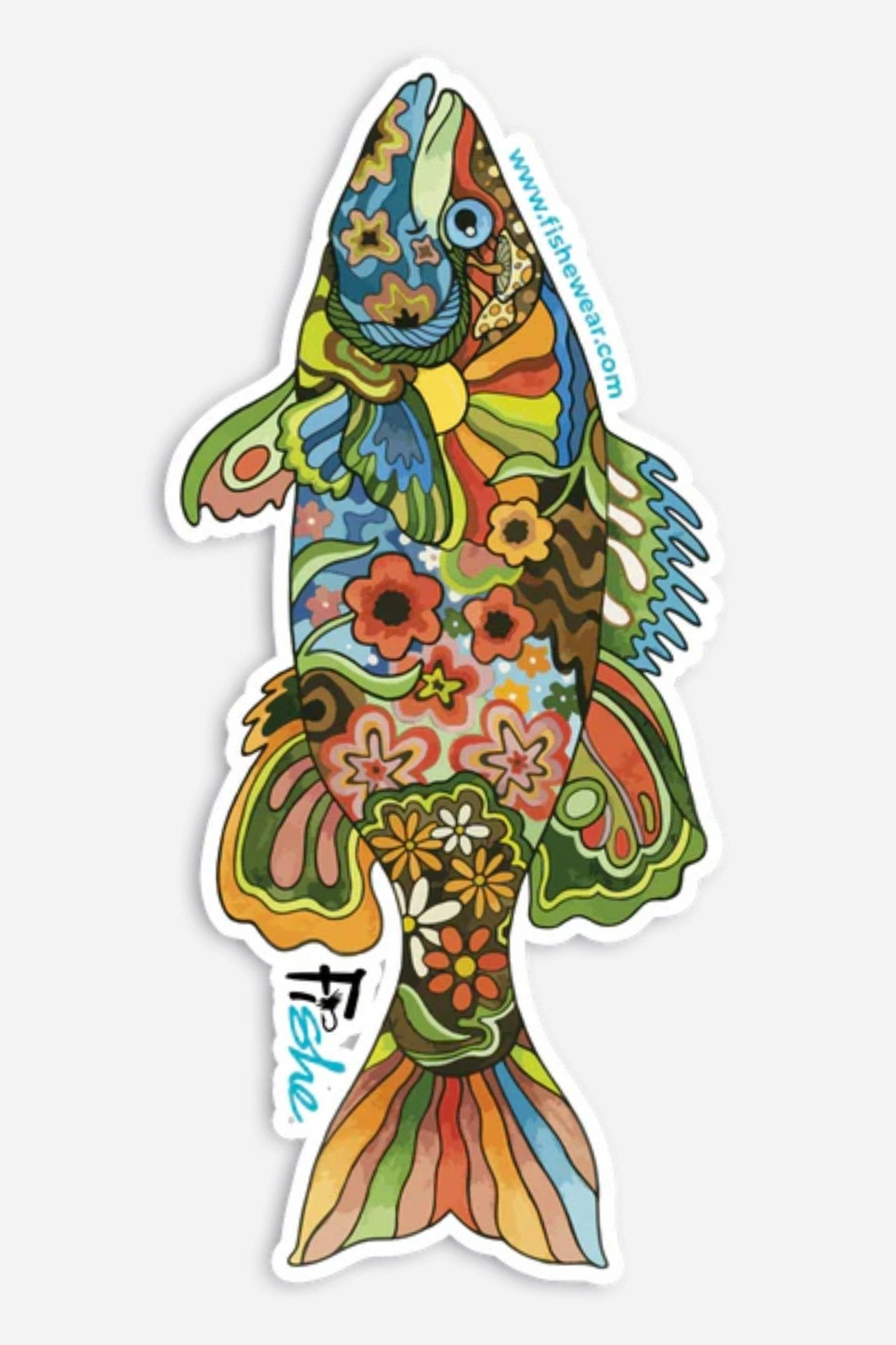 Boho Bass Sticker - FisheWear