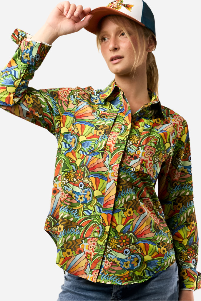 Boho Bass Tunic Fishing Shirt - FisheWear