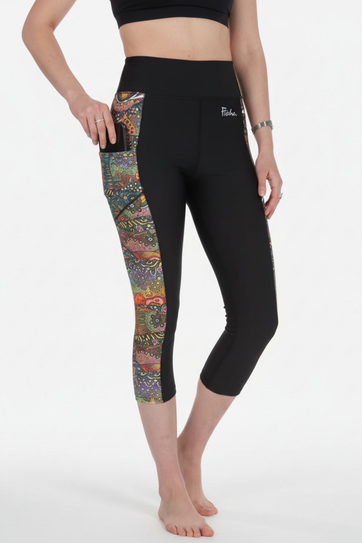 Legging capri à taille haute en noir - Tom Ford Legging capri à taille haute en noir - Tom Ford