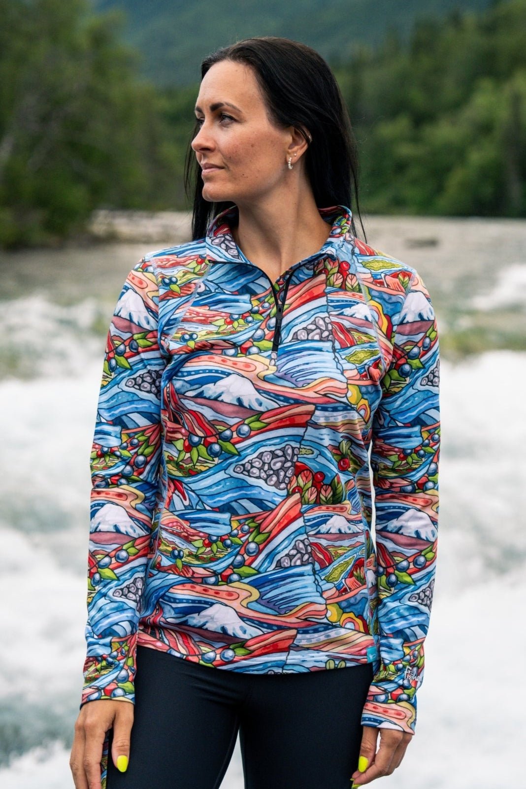 Charvana 1/4 Zip Thermal Top – Brushed Midweight Layer for Cold