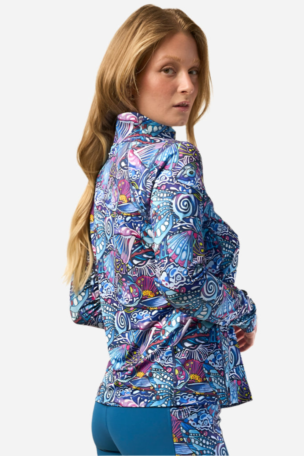 Enchanted Grayling 1/4 Zip Sunshirt - FisheWear