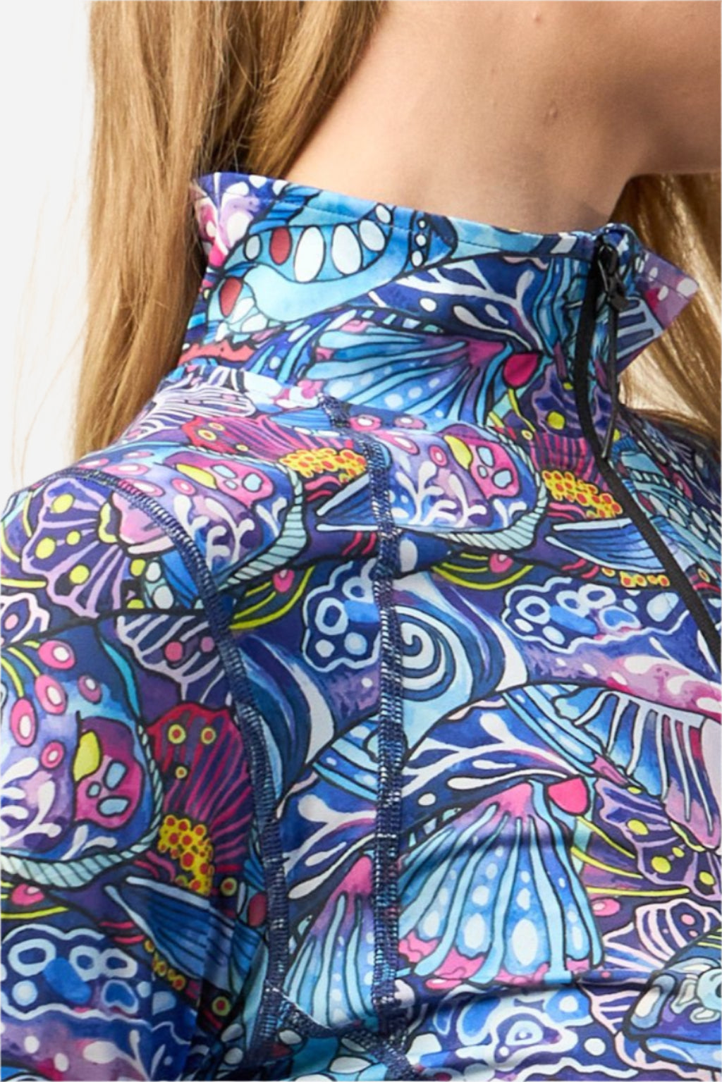 Enchanted Grayling 1/4 Zip Sunshirt - FisheWear