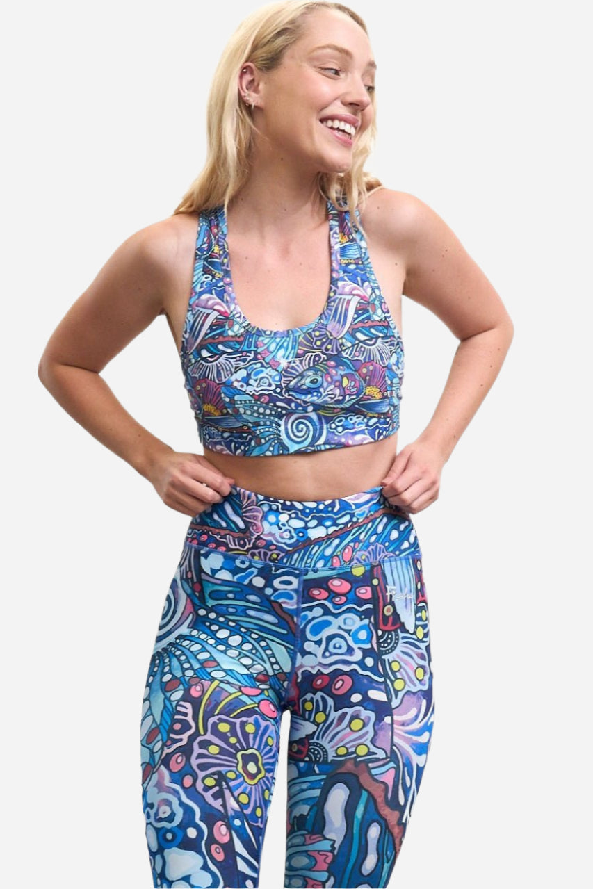 Enchanted Grayling High - Waisted Leggings - FisheWear