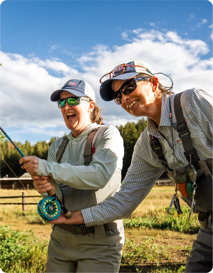Women connecting through fly fishing at a Casting for Recovery retreat