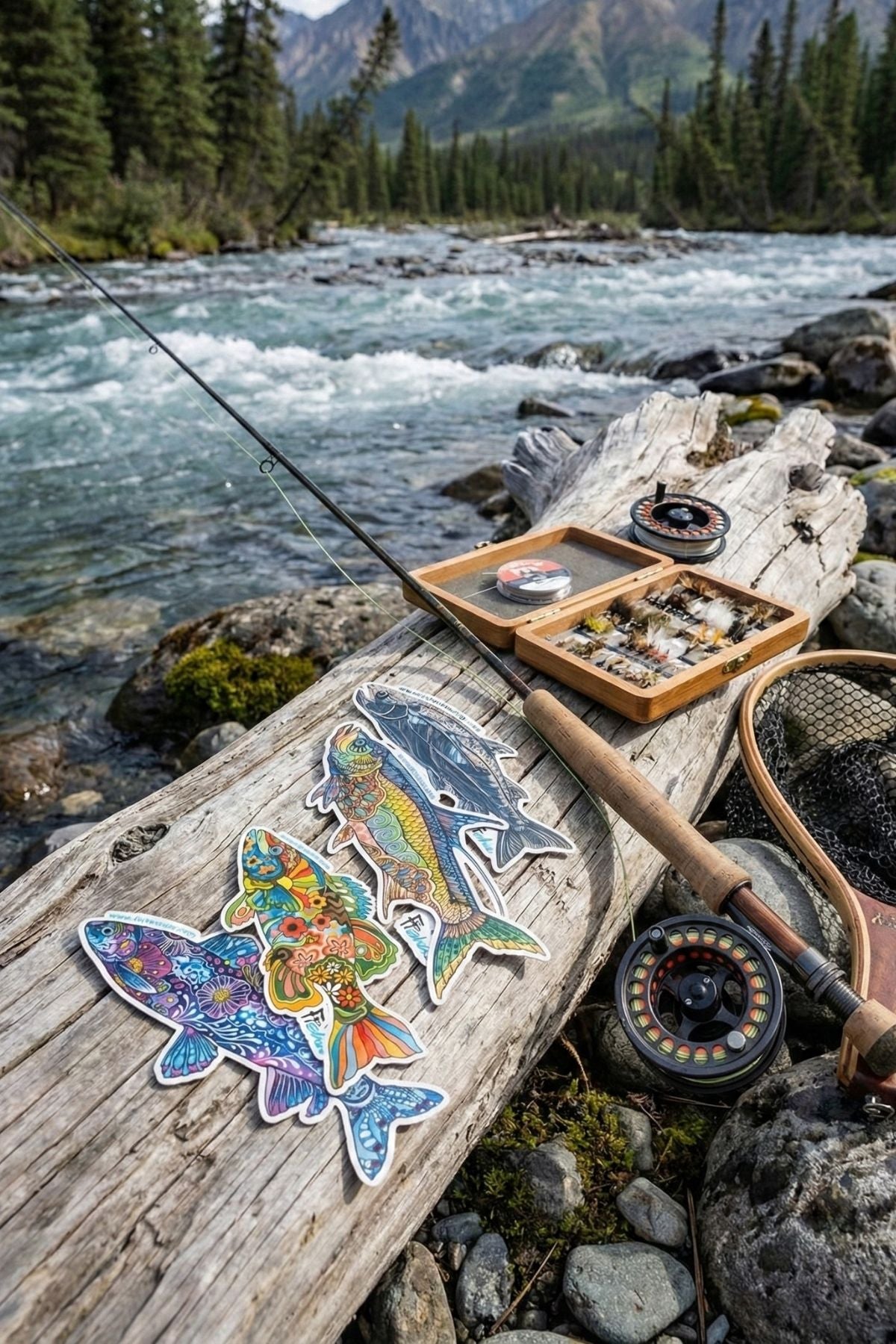 Four Large Stickers Bundle - FisheWear