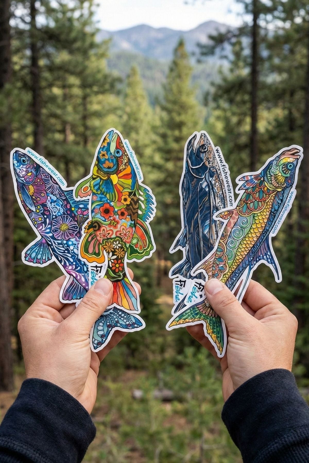 Four Large Stickers Bundle - FisheWear