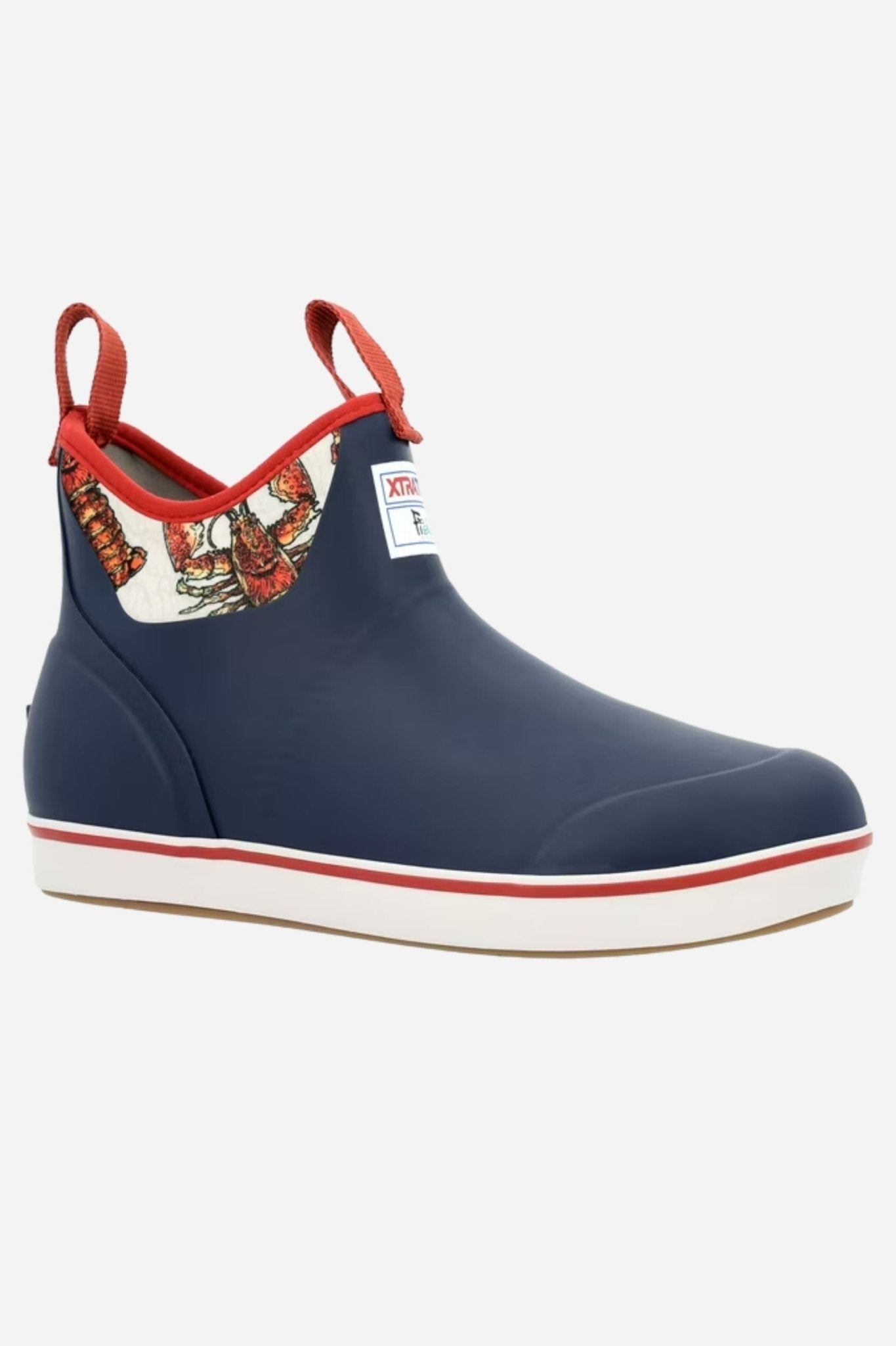 (取寄) エクストラタフ レディース アンクル 6インチ フィッシュ ウェア デック ブーツ - ウィメンズ Xtratuf women Ankle 6in Fishe Wear Deck Boot - Women's Seafoam/Beauty & The Bonefish Lobsterrific 6