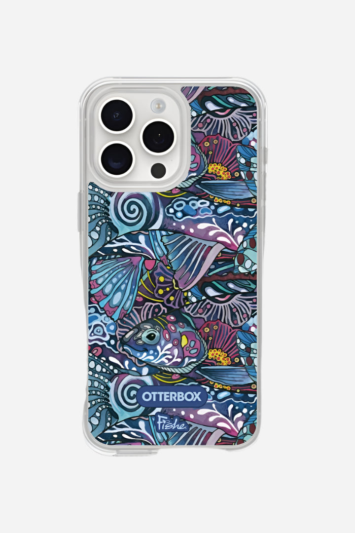 OtterBox Symmetry Series Clear for MagSafe x Fishe Enchanted Grayling Phone Case - FisheWear