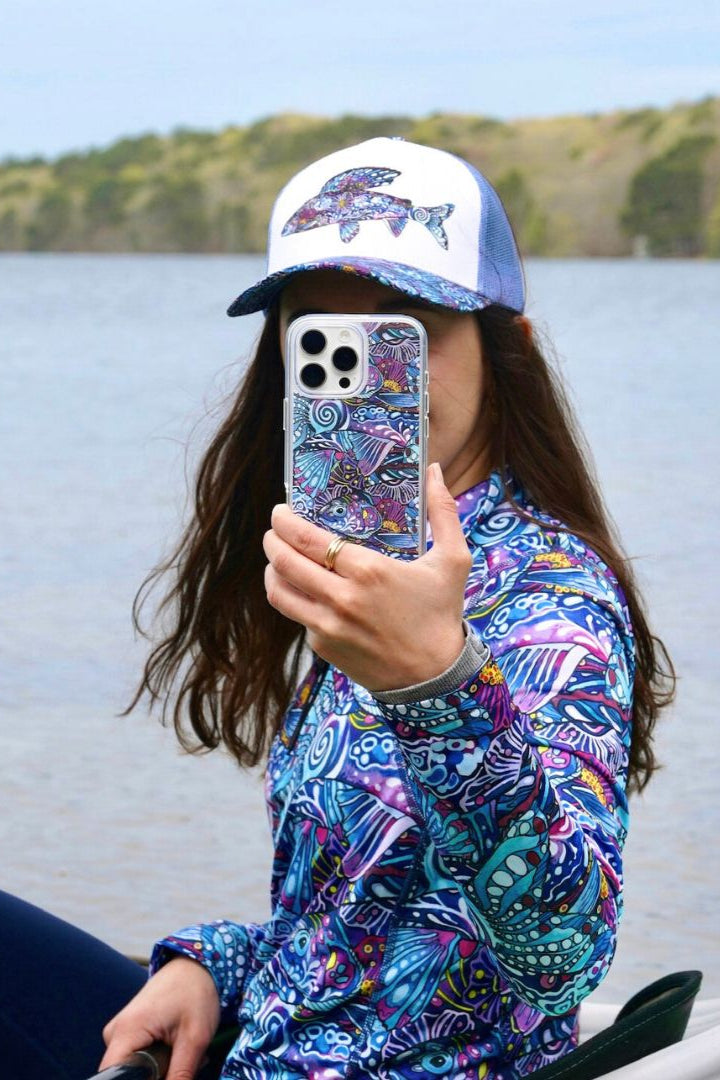 OtterBox Symmetry Series Clear for MagSafe x Fishe Enchanted Grayling Phone Case - FisheWear