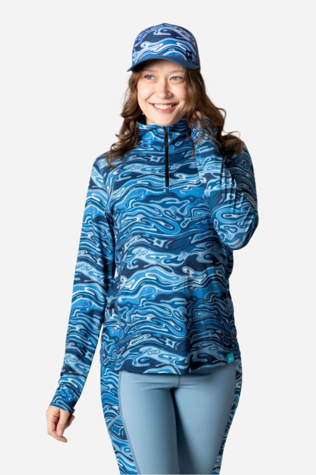 FisheWaters 1/4 Zip Sunshirt | Women’s Sun Protection Clothing | FisheWear