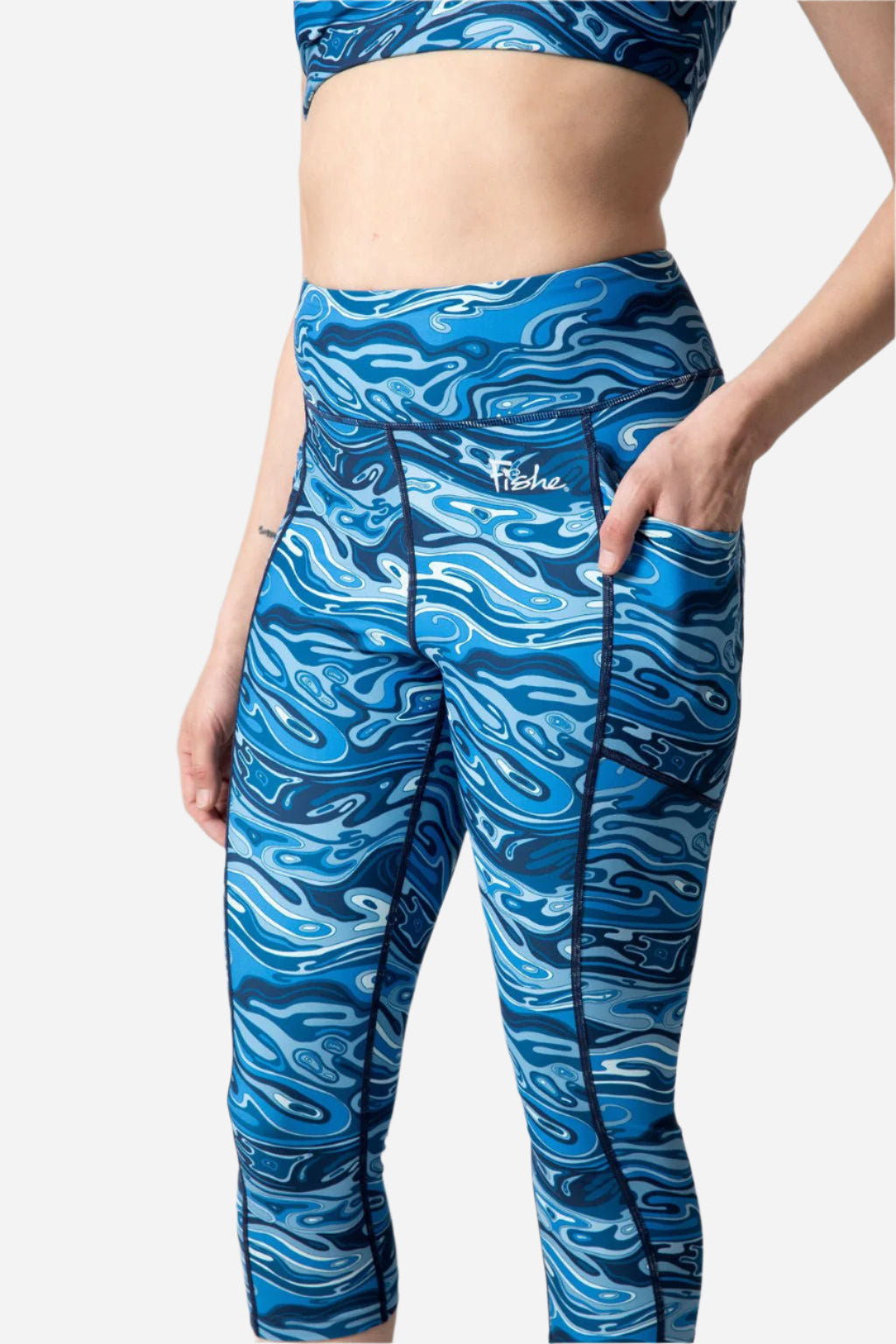 PREORDER - FisheWaters Pocket Capri Leggings - FisheWear