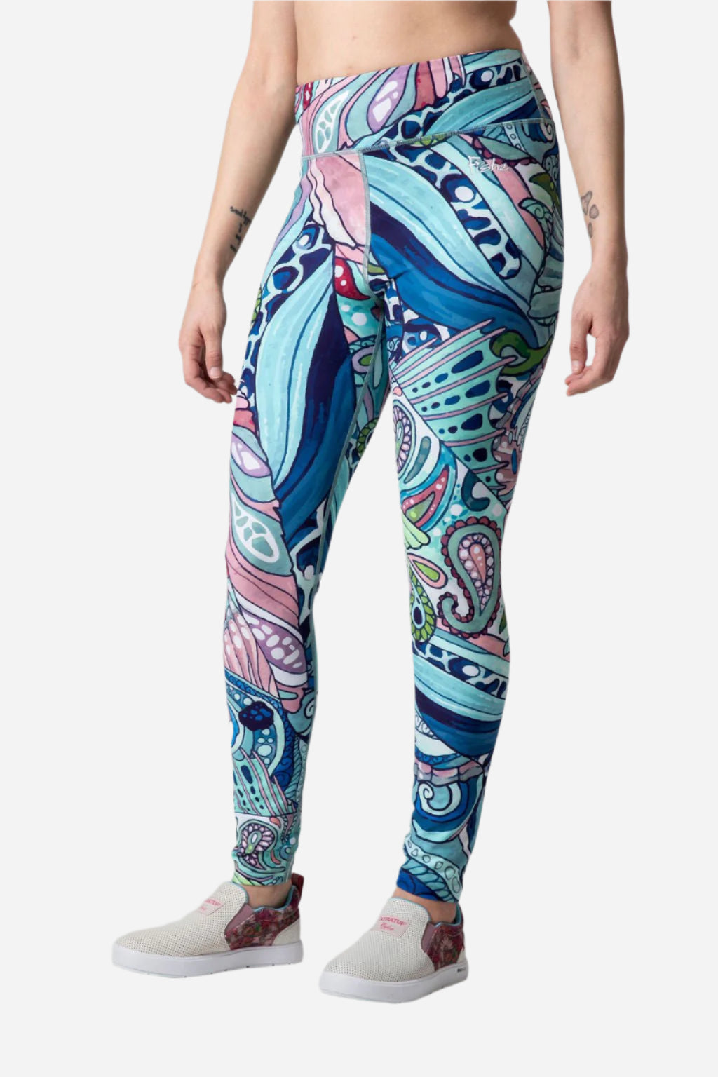 Radiant Redfish High-Waisted Leggings | Womens Outdoor Clothing | FisheWear