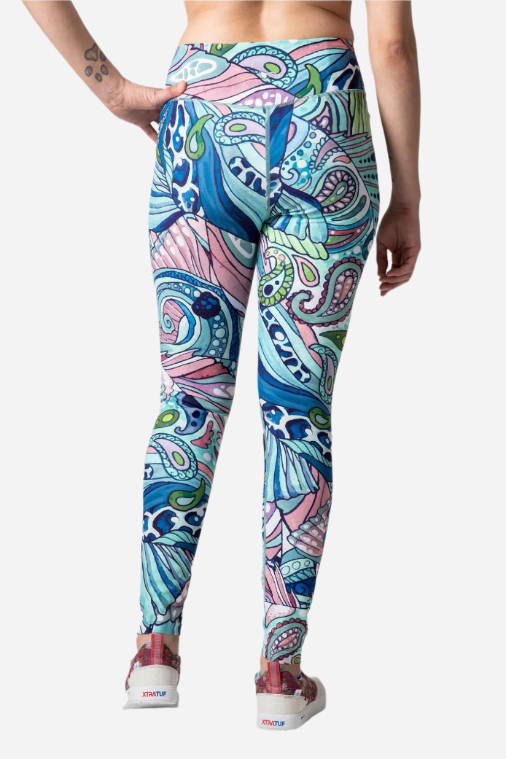Radiant Redfish High - Waisted Leggings - FisheWear