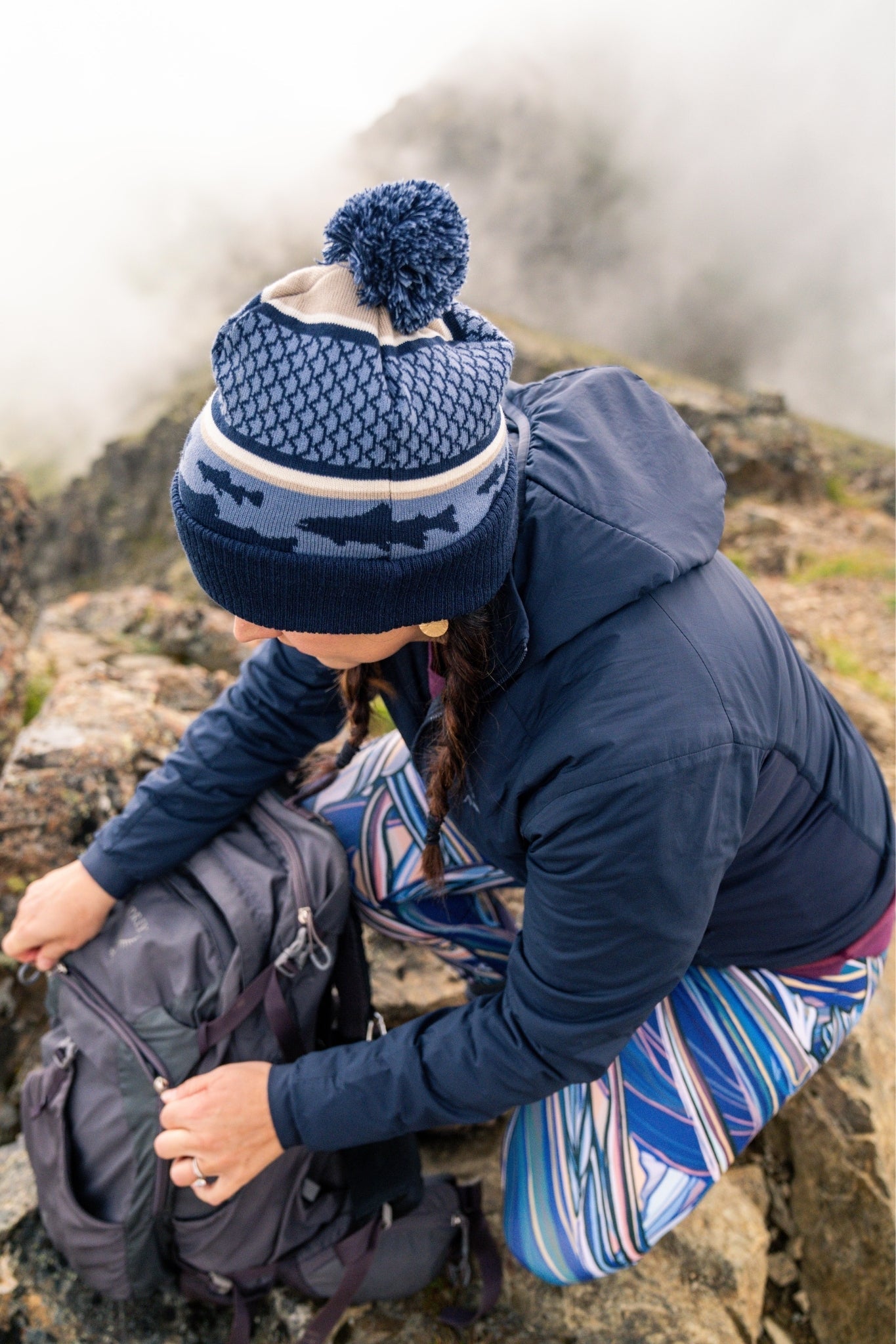 Rainbow Jacquard Beanie - FisheWear
