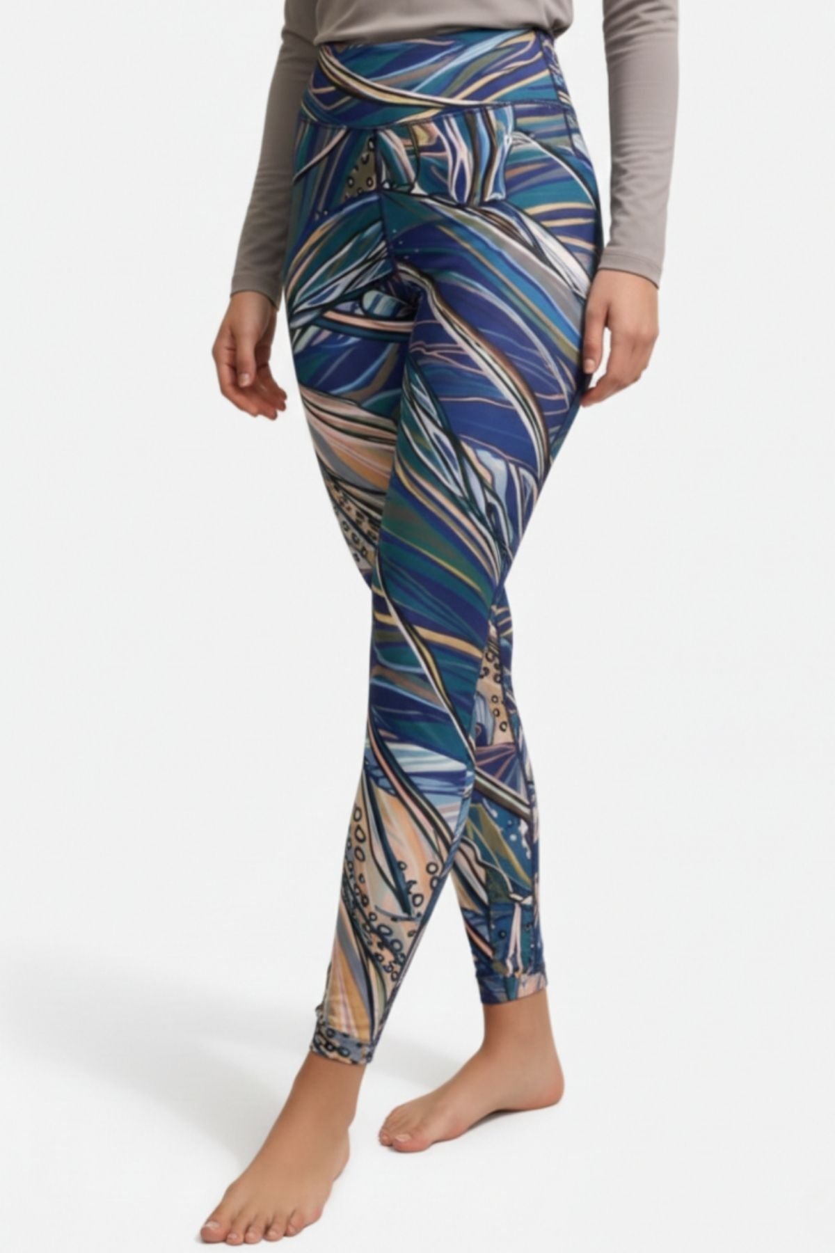 Rainbow Ridge High - Waisted Leggings - FisheWear