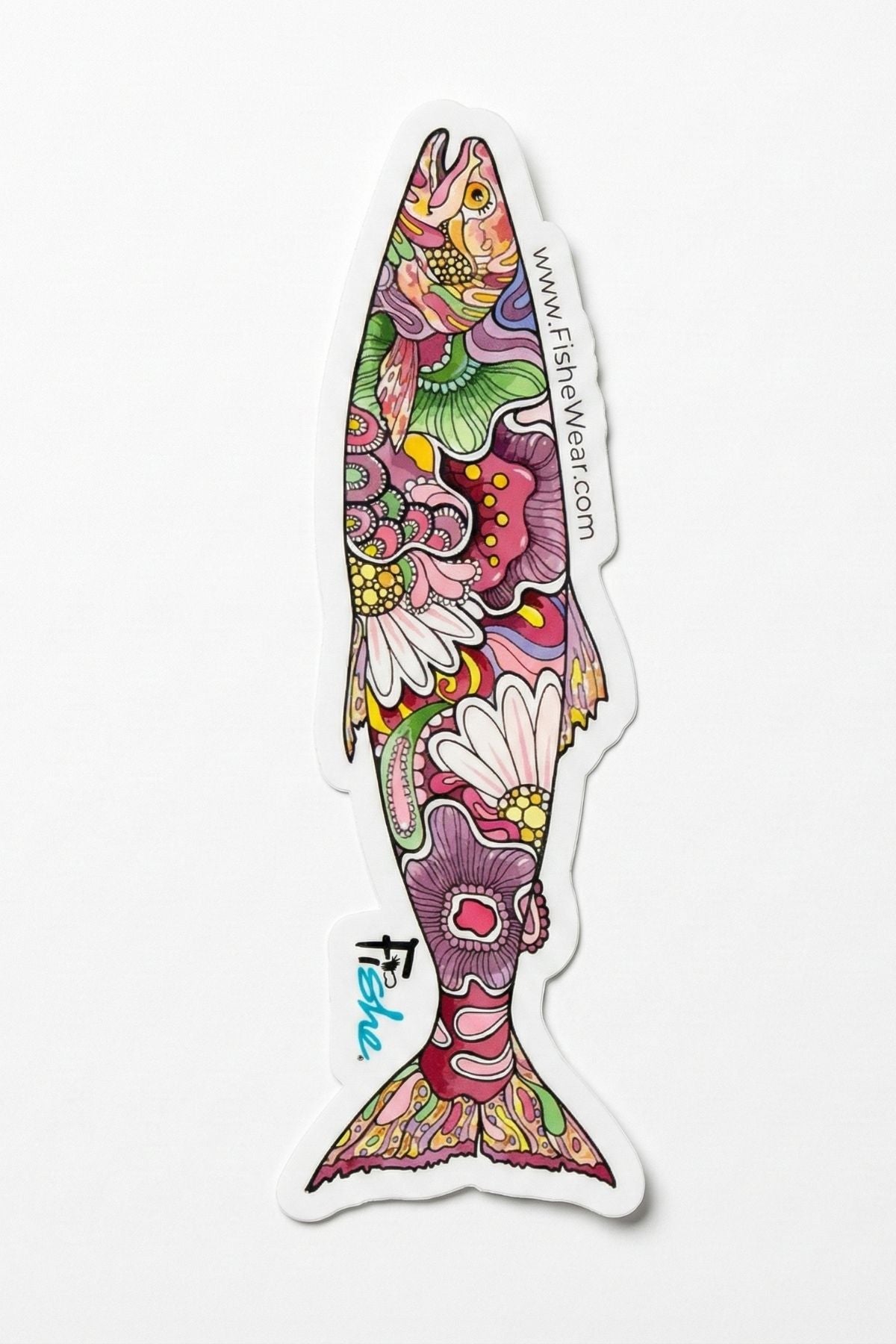 REDtro Salmon Sticker - FisheWear