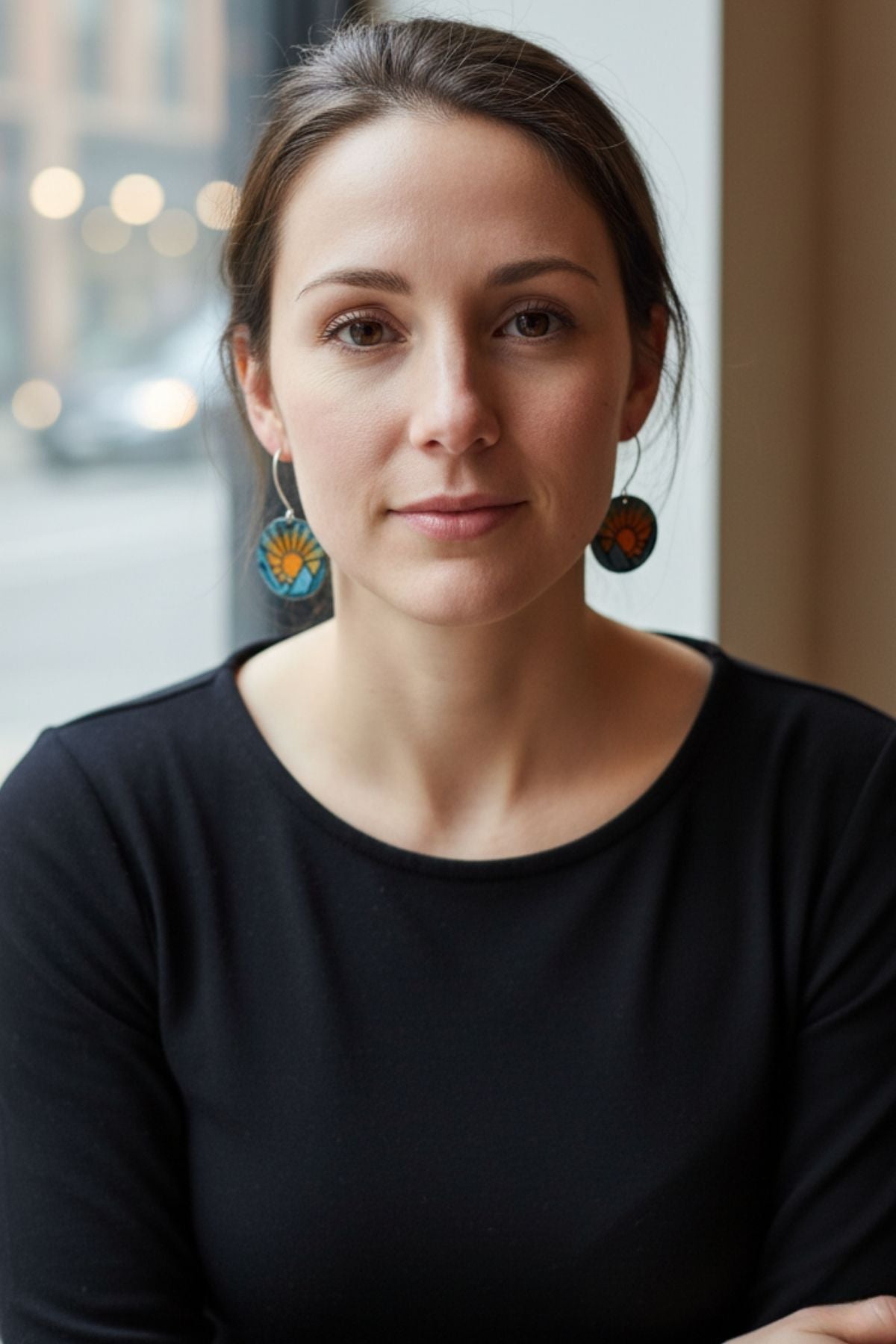 Torch and Tide Earrings - Charvana Mountain Sunrise - FisheWear