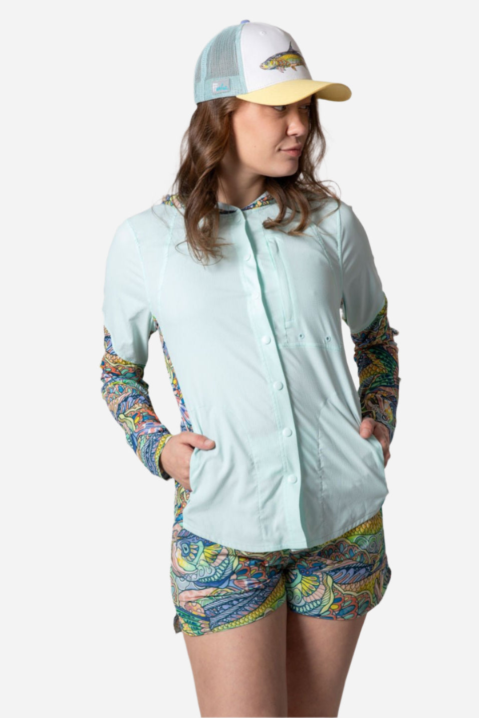 Tropical Tarpon Coastline Hybrid Sunshirt - FisheWear