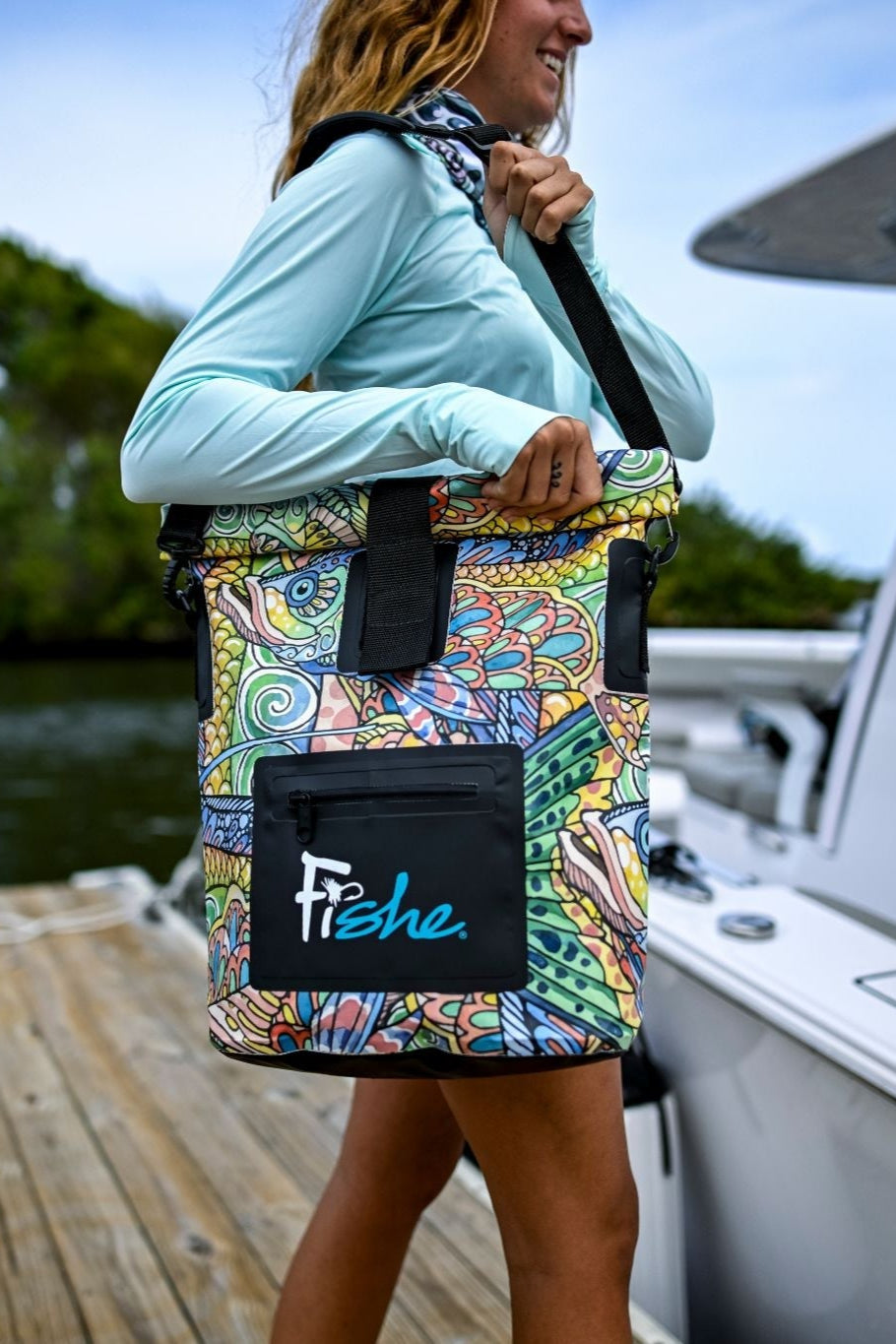 Tropical Tarpon Roll Tote Dry Bag - FisheWear