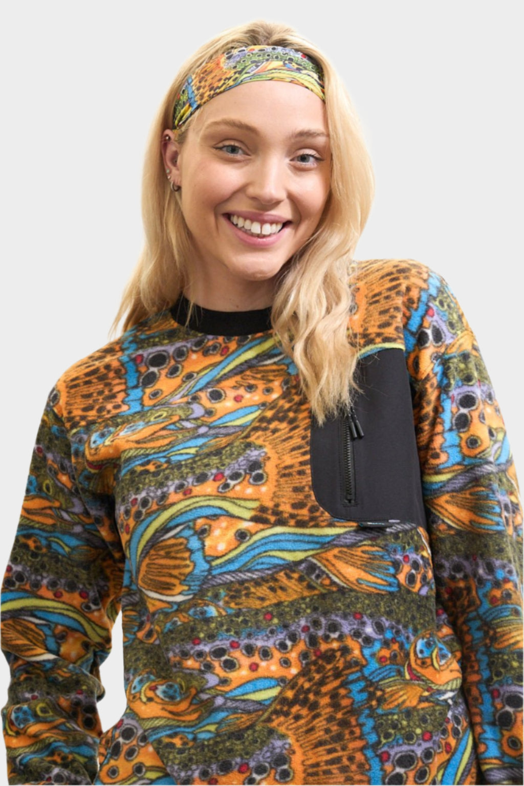 Unbound Brown Fleece Crew Neck - FisheWear