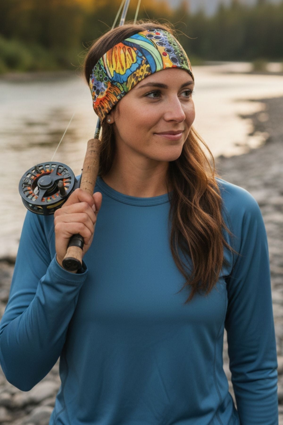 Unbound Brown Jersey Headband - FisheWear