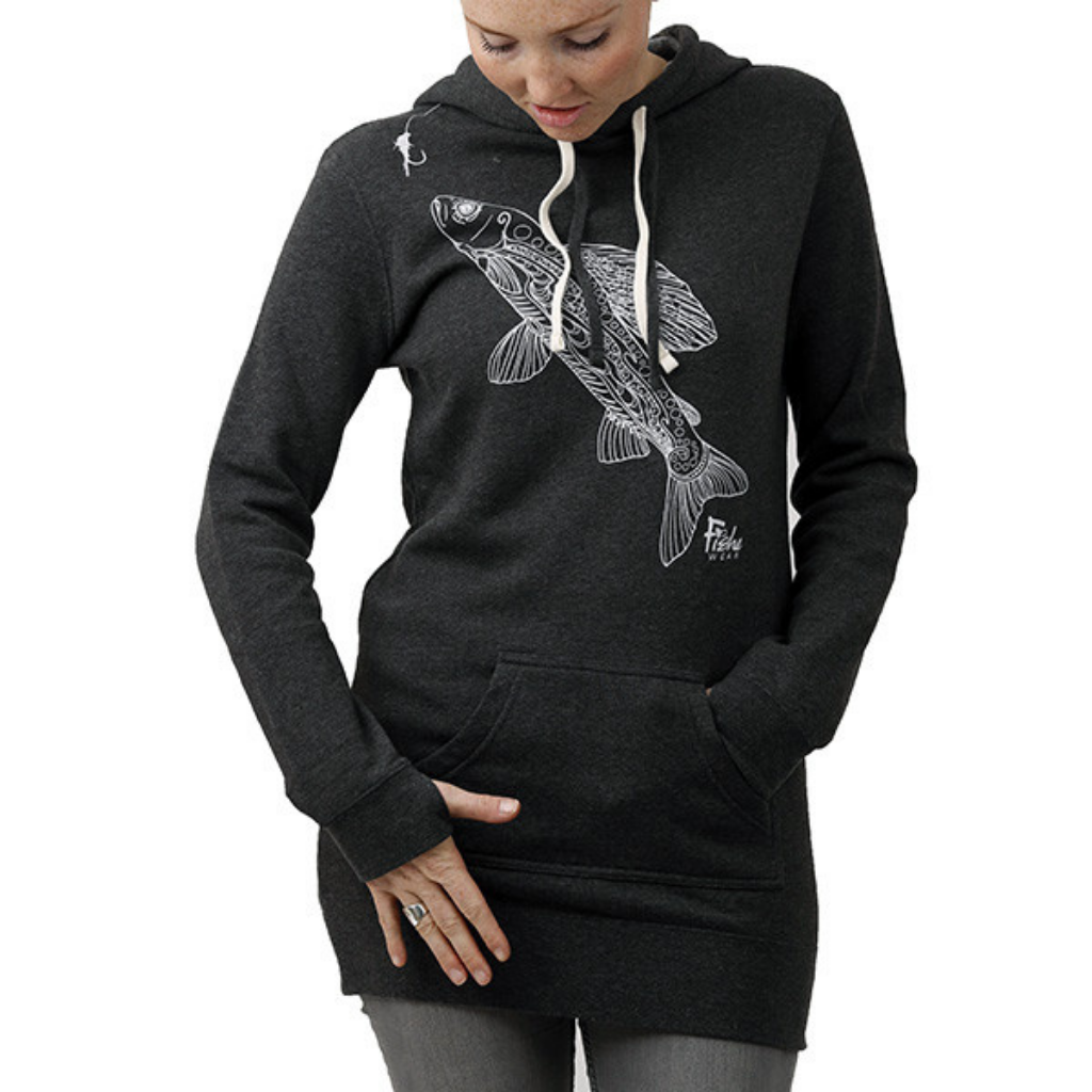 Groovy Grayling Hoodie Dress in Grey- front