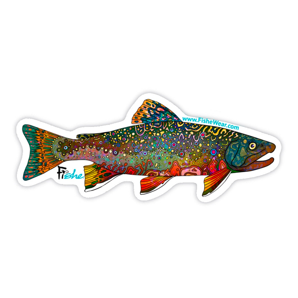 A small sticker with the Brookie pattern.