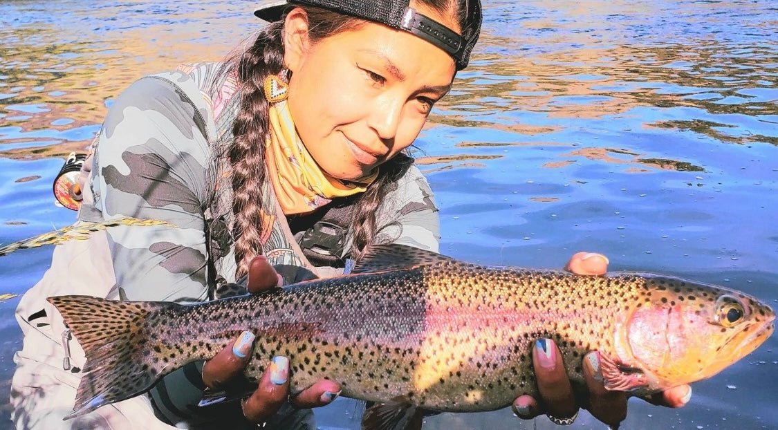 Fishe ambassador Alysia Aguilar on the water