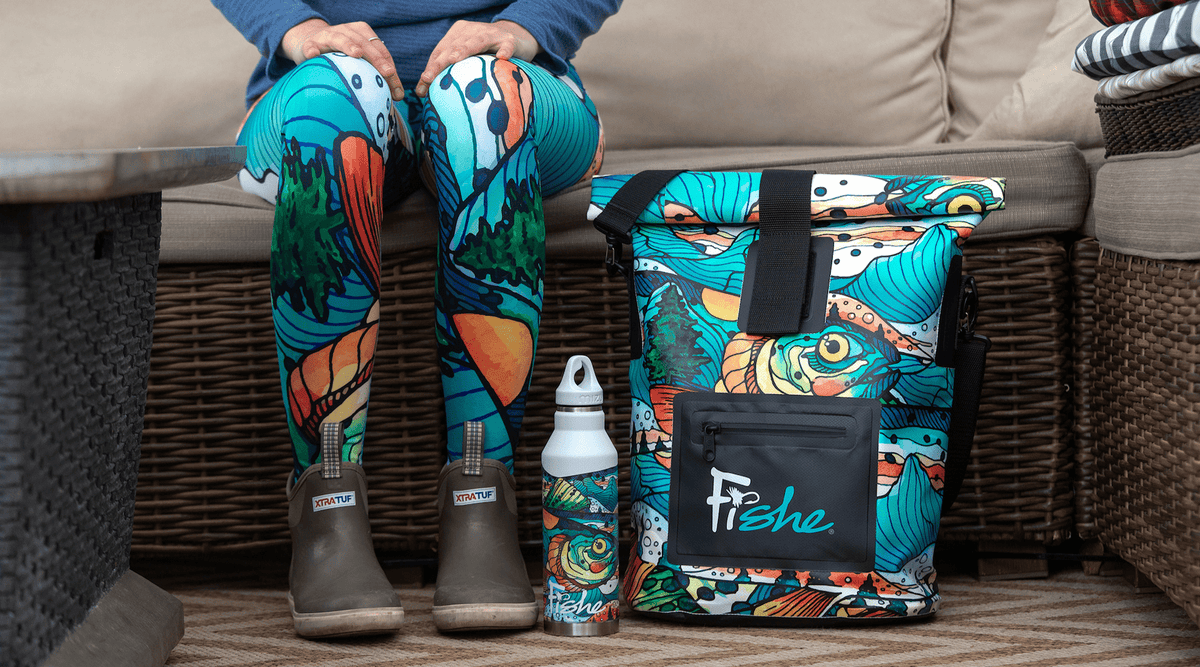 Mt. Cutty cutthroat trout artwork with colorful mountain-inspired pattern details