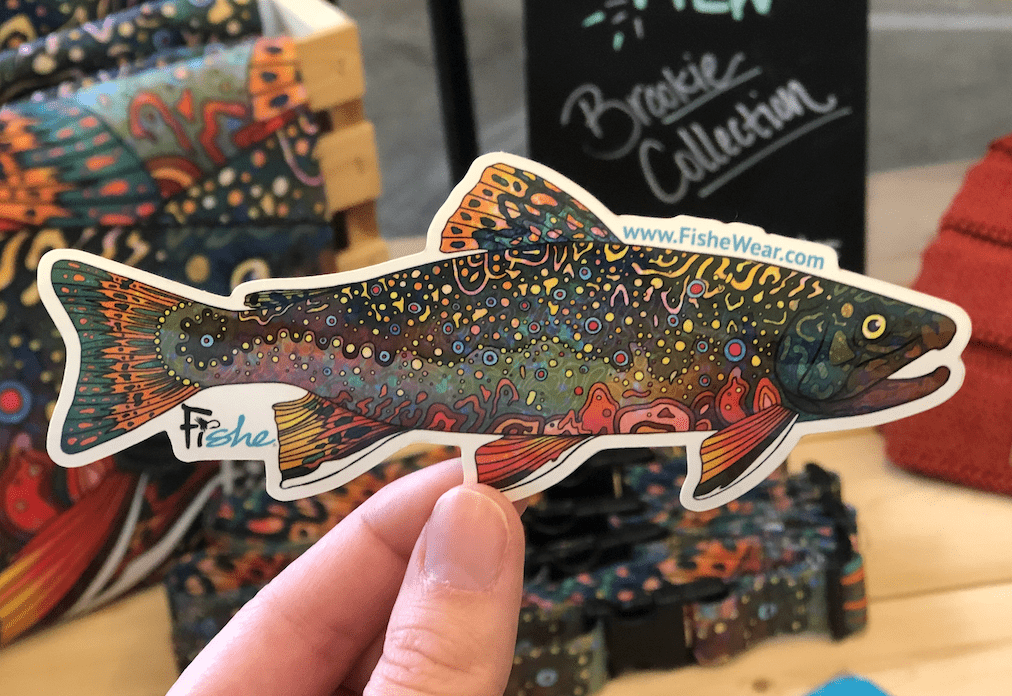 Fishe Brookie pattern inspired by colorful brook trout